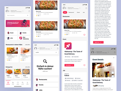 Main Screen - Food Delivery App client centric design delivery app main pages design food delivery app main screen simple design ui design user centric design ux design