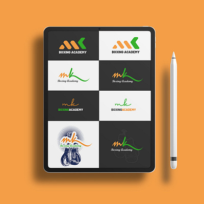 Indian Boxing Academy Logo Design boxing design logo design ui ux