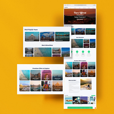Indian Travel Agency website branding graphic design indian travel agency website logo ui ux website design