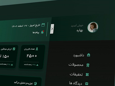 Shop site dashboard admin admin panel dashboard figma iran irani panel pershian shop site store site ui