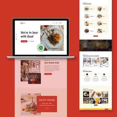 Australian Kebab & Cafe website australian kebab cafe website cafe mockup ui ux web design