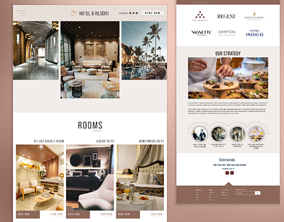 Hotel and Resort - Website Design design landingpage uidesign website website design