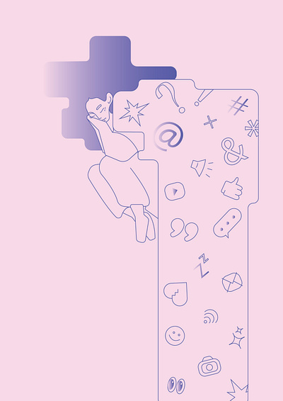 Sweet modern dreams adobeillustrator design dream dreaming girl graphic design illustration pink vector woman