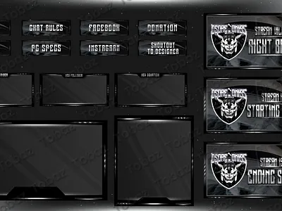 Overlay Project Design branding gaming overlay graphic design overlay overlay design twitch overlay