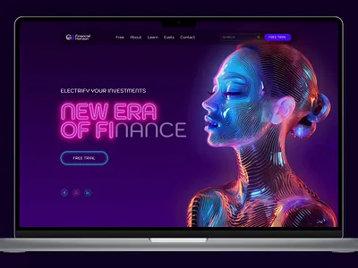 The future of finance animation dark mode finance investments logo money motion graphics neon