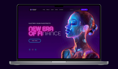 The future of finance animation dark mode finance investments logo money motion graphics neon