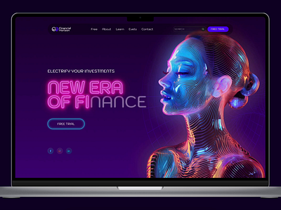 The future of finance animation dark mode finance investments logo money motion graphics neon
