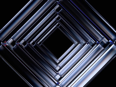 Geometric design 3d abstract animation background black blender branding clean dark design endless geometric loop minimal render shape simple squares