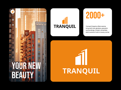 Tranquil Building Branding Project branding design graphic design illustration landing page logo typography ui ux vector