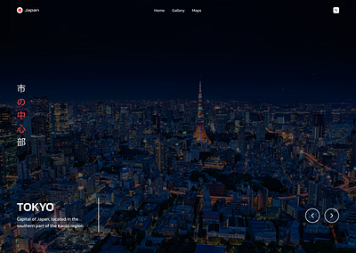 Web - Travel to Japan japan tokyo travel ui website