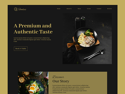 Food Restaurant Website Design figms food restaurant website design food website redponsive website design restaurant website ui visual design website website design