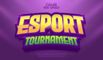 Text Effect Esport Tournament esport text effect tournament