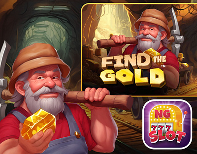 Find The Gold adobe photoshop casualgame design digitalart game gameart illustration ui