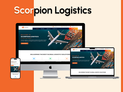 Scorpion Logistics Responsive Design scorpion logistics transportation website ui ui ui design concept user interface design ux