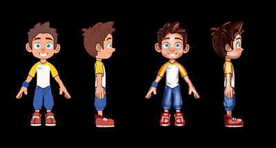 2d Characters Poses 2d art characters kids games game design graphic design illustration ui