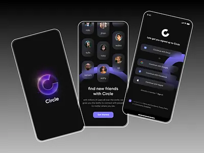 Social Media App app ui app ui design minimal mobile app design social connect ui social media app social media app design uidesign