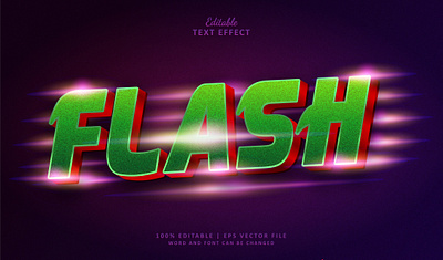 Text Effect Flash advertising flash text effect