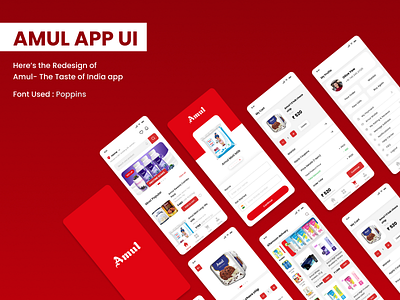 Amul App UI (Redesign)