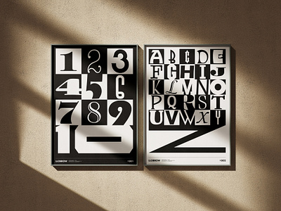 LLOBROW // ITC 123 & ABC Posters minimalism