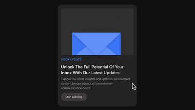 Inbox Card ✉️✨ animation design graphic design ui visual identity