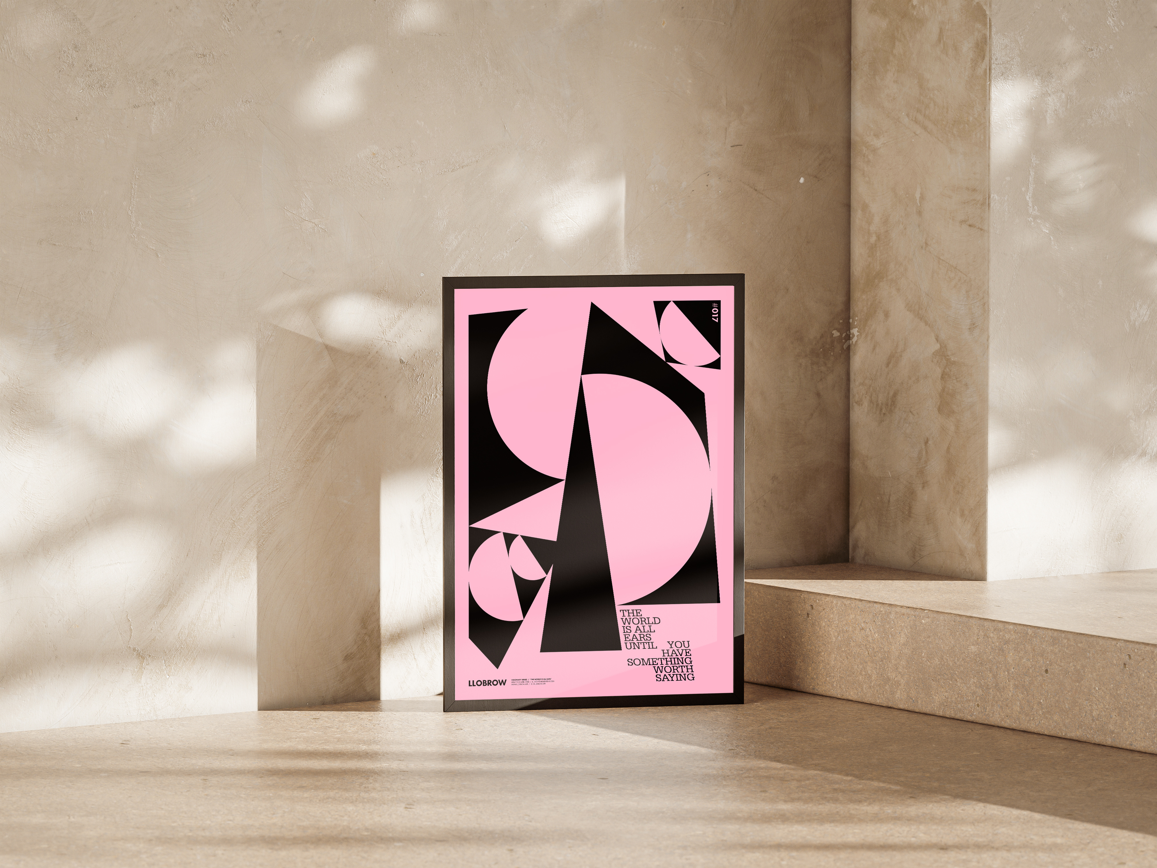 LLOBROW // The World Is All Ears Poster Design minimalism