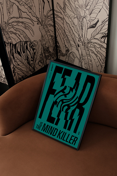 LLOBROW // Fear Is The Mind Killer Poster Design minimalism