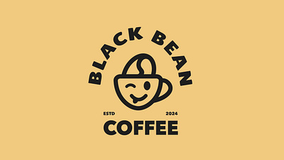 Black Bean Coffee Visual Identity branding design graphic design identity logo typography vector