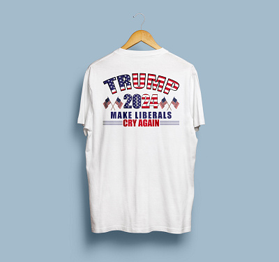Trump t-shirt design 2024 design graphic design t shirt trump tshirt tshirt design usa usa flag vector