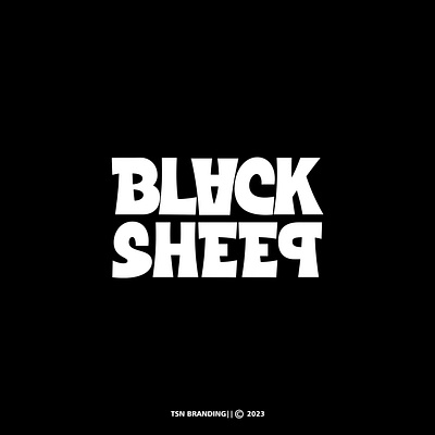 Black Sheep Logo branding fashion graphic design logo