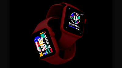 Ethereal Fusion: Smartwatch UI Design abstract abstract art abstract design app branding creative design graphic design illustration smartwatch theme design ui ui design ux design watch watch design