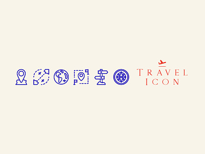 Travel icon set branding icon icon pack icon set illustration travel ui vector