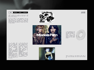 Portfolio Website grid homepage personal brand portfolio typo typography ui