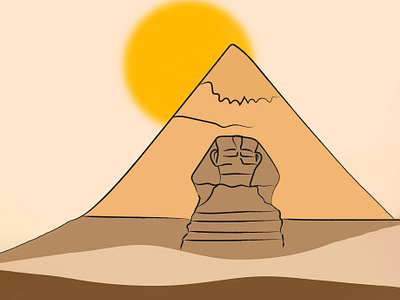 Drawing - Pyramids of Giza art arts colorfu design drawing egypt getillustrations giza giza egypt illustration illustrator minimal nature pyramid pyramids vector