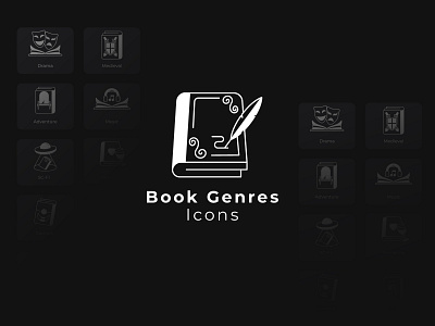 Book Icons branding design icons logo ui ux vector