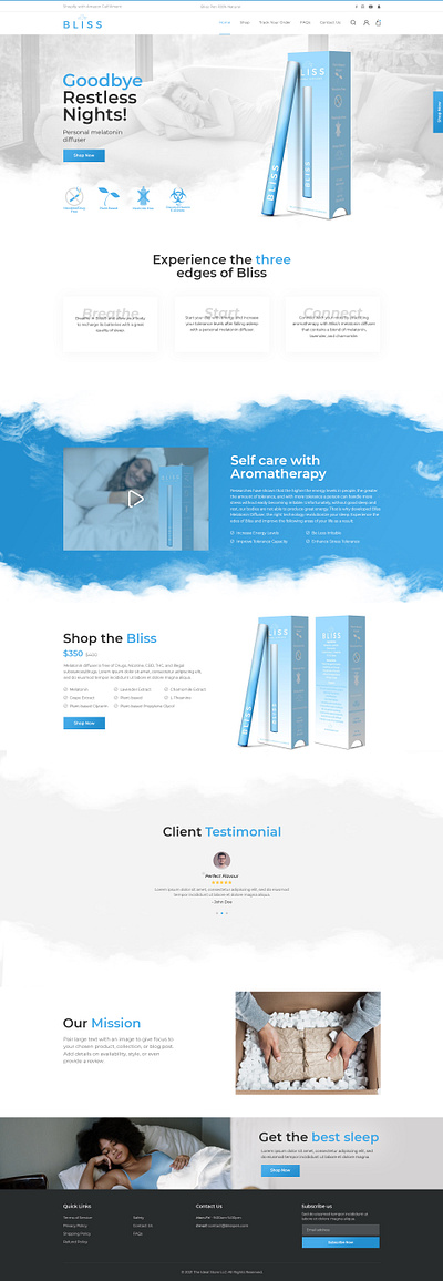 Ecommerce Single Product Website Design branding graphic design interactiondesign logo minimaldesign ui ux