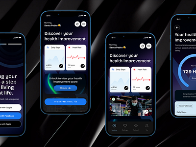 MindMate AI Track 3d ai health ui app ux design