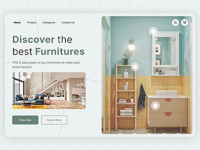 Furniture Landing Page design furniture landing page landing page ui ux website