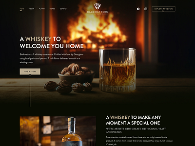 Whisky Store Website Design branding clean design graphic design minimilist modern design ui ux website design