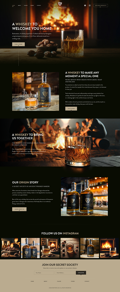Whisky Store Website Design branding clean design graphic design minimilist modern design ui ux website design