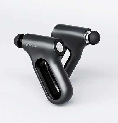 Philips massagegun 3d blender cycles hardsurface highpoly illustration massagegun plasticity