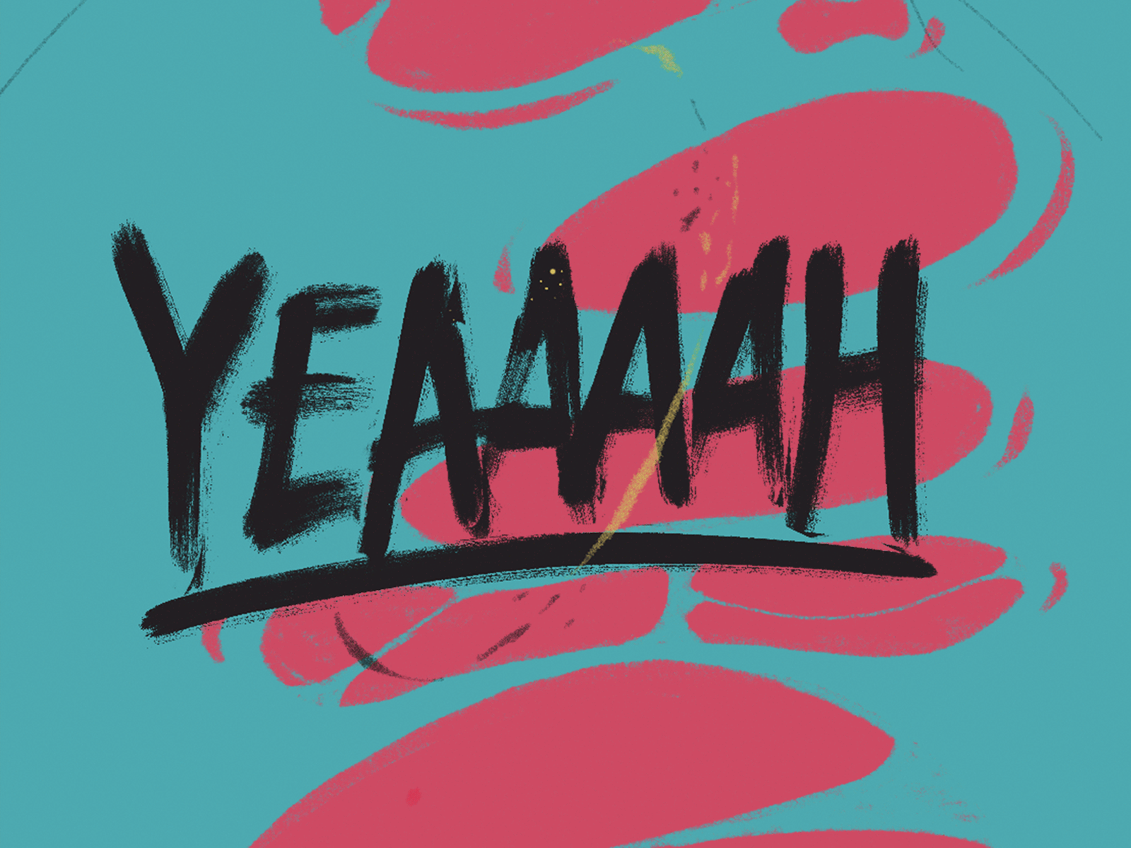 Yeaaaah – motion lettering by Nikita Bauer on Dribbble