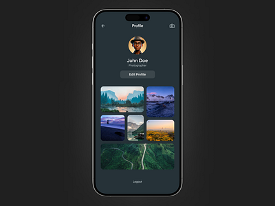 Day #6 of 100: User Profile of a photo selling app #Daily UI design mobile app photo photo seling app profile photo selling photo selling app photo selling app user profile photograph selling app profile profile edit sell photos ui ui design uiux user user profile user profile with edit button ux uxui