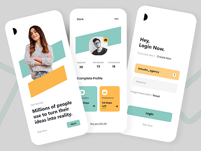 Professional Education app UI design app designer graphic design illustration login motion graphics presentation professional signup trend ui ui screen uiux