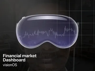 Financial Dashboard - Vision Pro apple ar crypto dashboard financial product design stock ui ux vision vision pro visionos vr