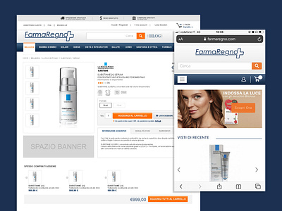 FarmeRegno e commerce farmacia html ui uidesign uxdesign visualdesign webdesign