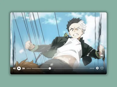 Video Player anime design graaphic design player ui ui design uidesign uiux ux uxdesign videoplayer windbreaker