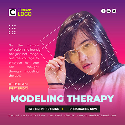 Modeling Therapy beauty branding design flyer flyer design girl glamour woman graphic design holiday flyer design modeling modeling therapy poster social media social media post socialmedia socialmedia post therapy woman womens life womens style