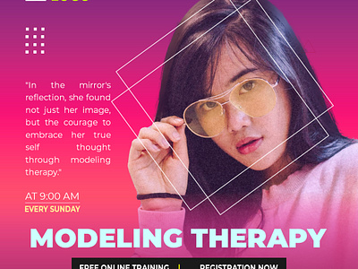 Modeling Therapy beauty branding design flyer flyer design girl glamour woman graphic design holiday flyer design modeling modeling therapy poster social media social media post socialmedia socialmedia post therapy woman womens life womens style