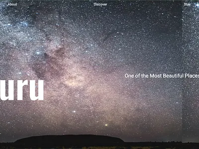 Hero Images for a Uluru Tourism Website