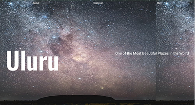Hero Images for a Uluru Tourism Website